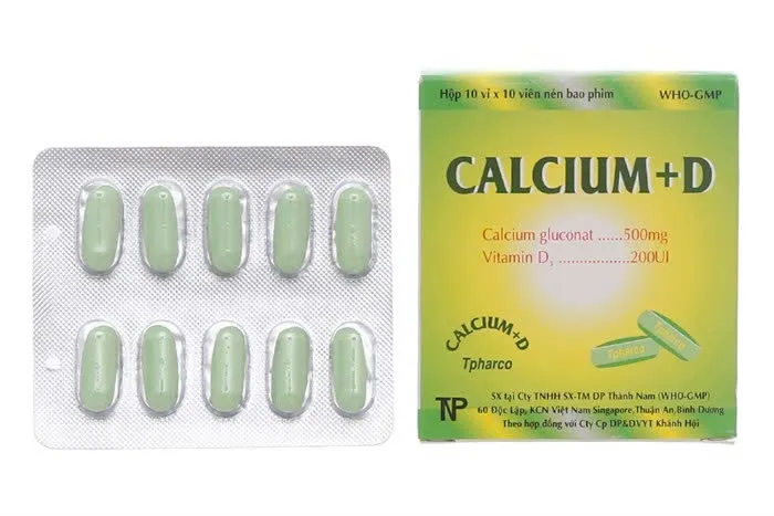 Calci D Thành Nam (H/100v/nén) – Bổ sung Canxi + Vitamin D₃, hỗ trợ xương chắc khỏe
